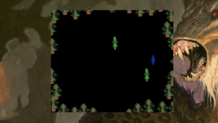 Player chased in forest