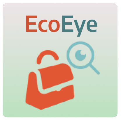 Logo for an AR Application, resembling a hourglass looking over a purse