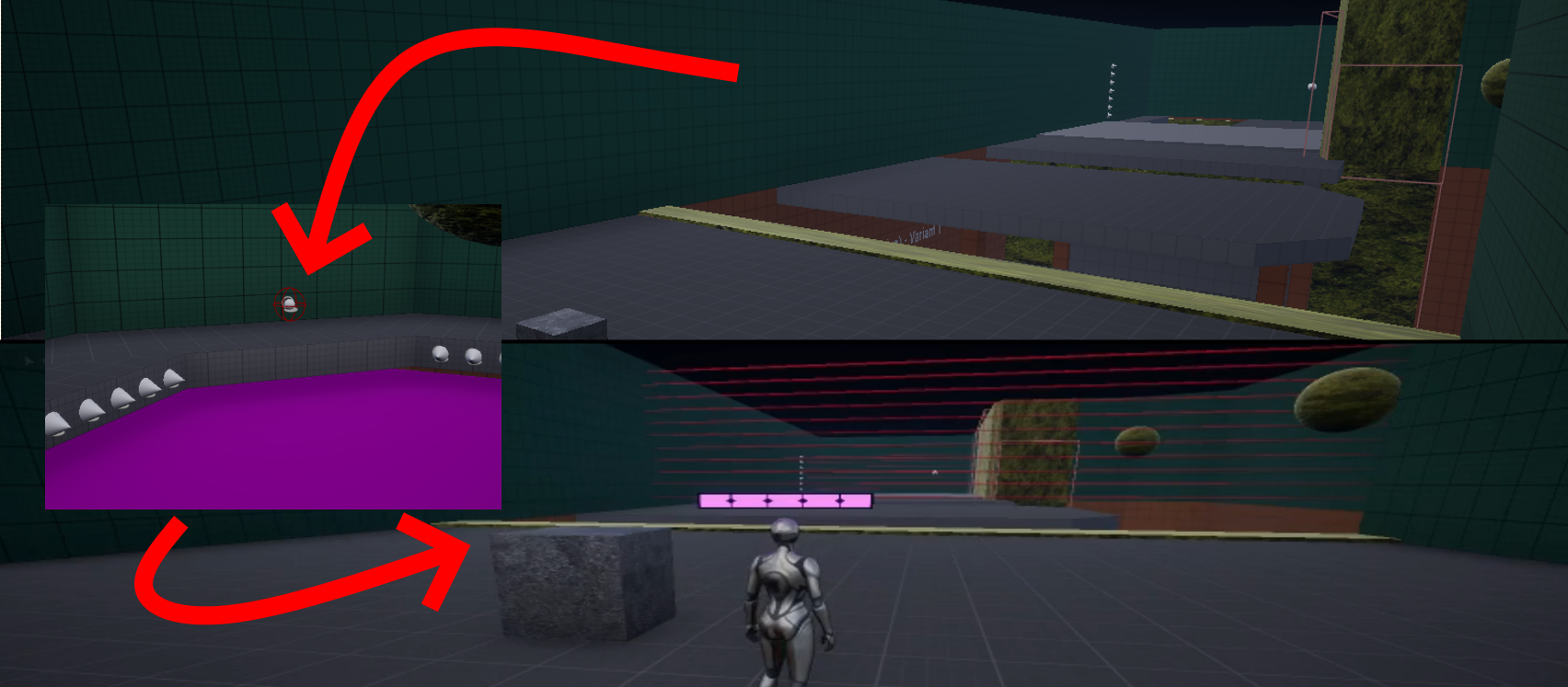 Example of dynamic ruins